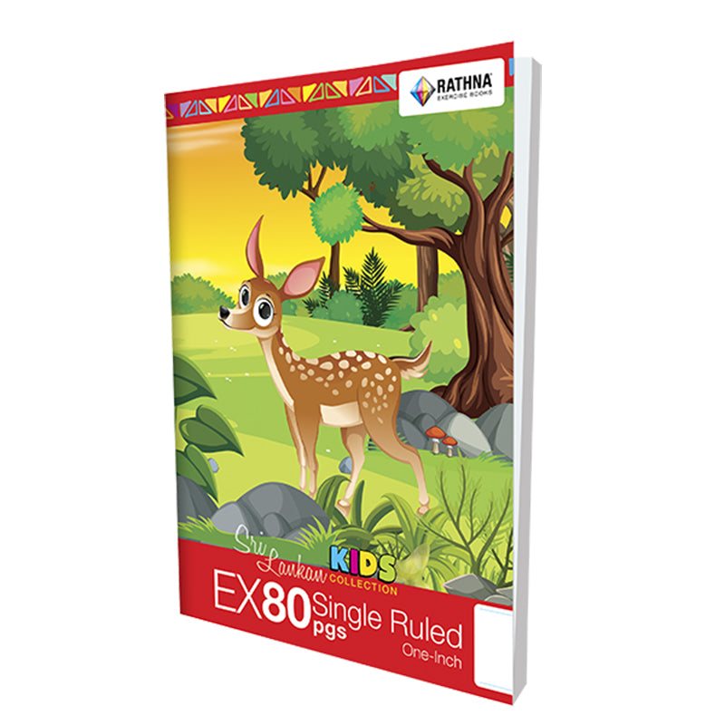 Single Ruled 1 Inch 80PGS Exercise Book- Bamagate.com