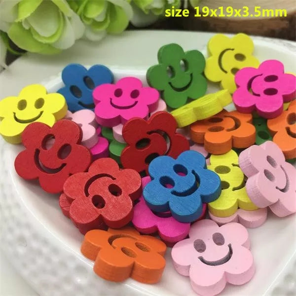 Smile Face Craft Button