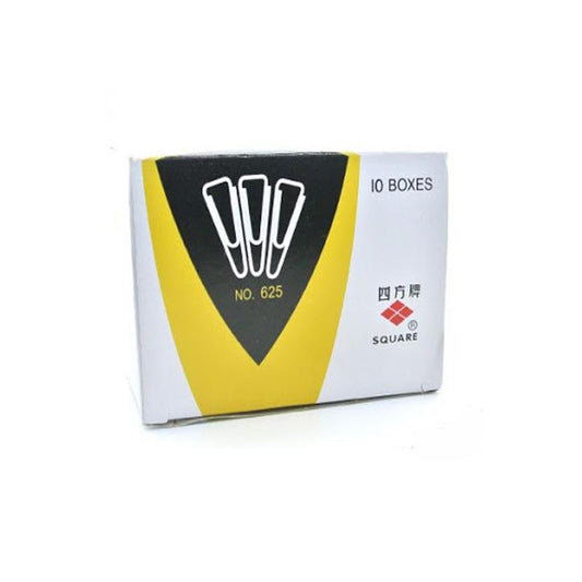 Paper Clip Steel 100 PCS - Square Triangle Clips for organizing documents. High-quality steel paper clips in a 10-box pack, ideal for office and school use.