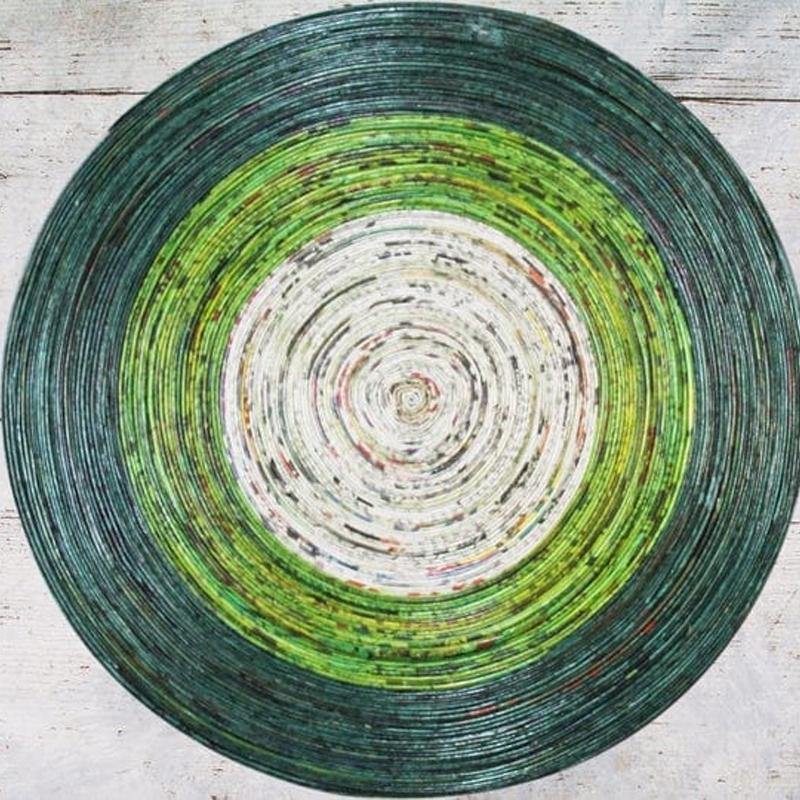 8 inch Round Placemats Recycled Paper Dining Table Mats - Bamagate