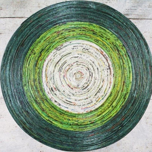 8 inch Round Placemats Recycled Paper Dining Table Mats - Bamagate