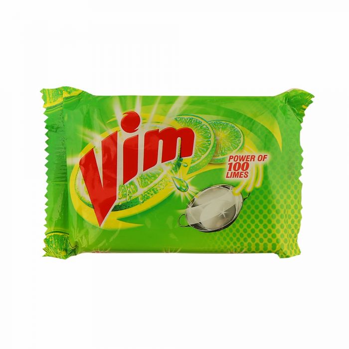 VIM Lime Fresh Dishwash Bar 100 g with power of 100 limes for tough grease removal, available at best price in Sri Lanka on Bamagate.com
