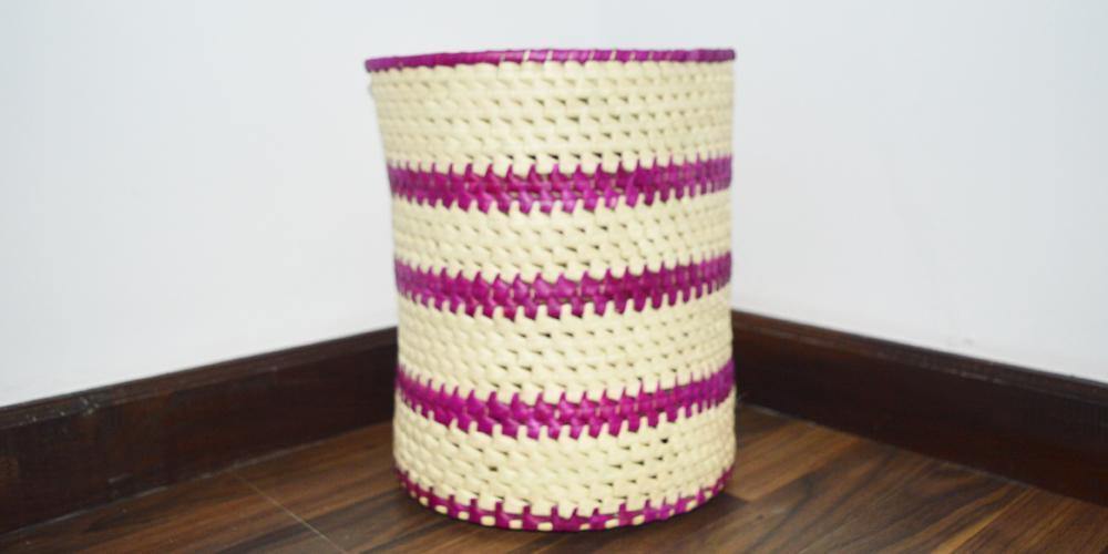 Palmyra Waste Paper Basket 10 x 12 inch - bamagate-com