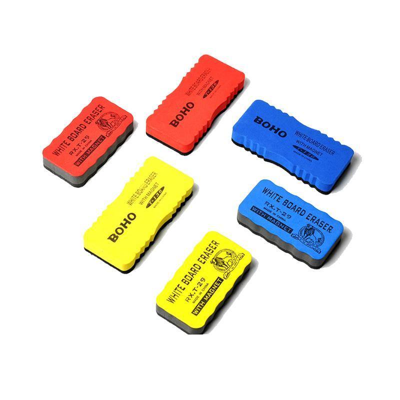Colorful Magnetic Whiteboard Erasers by BOHO with soft texture for smooth cleaning, ideal for school and office use. Available at Bamagate.com