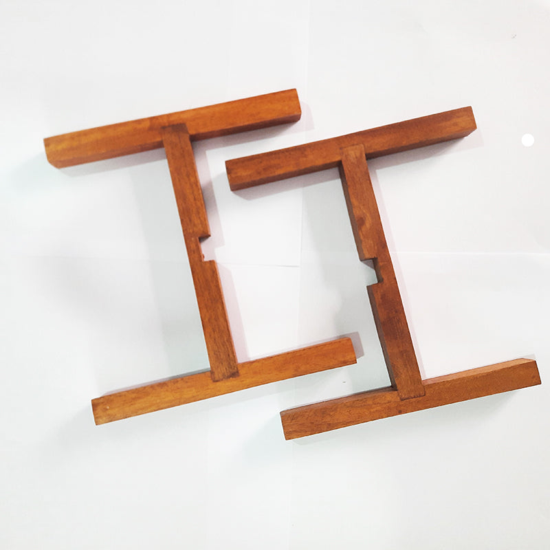 wooden flower pot holder